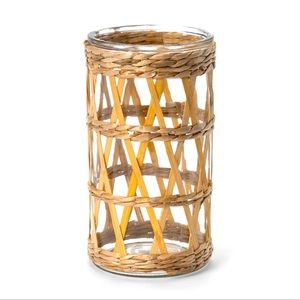 NEW! 9" Bamboo and Straw Lantern Opalhouse